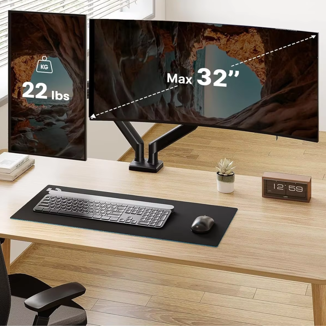 SOPORTE BASE 2 BRAZOS PARA MONITORES EN ESCRITORIO