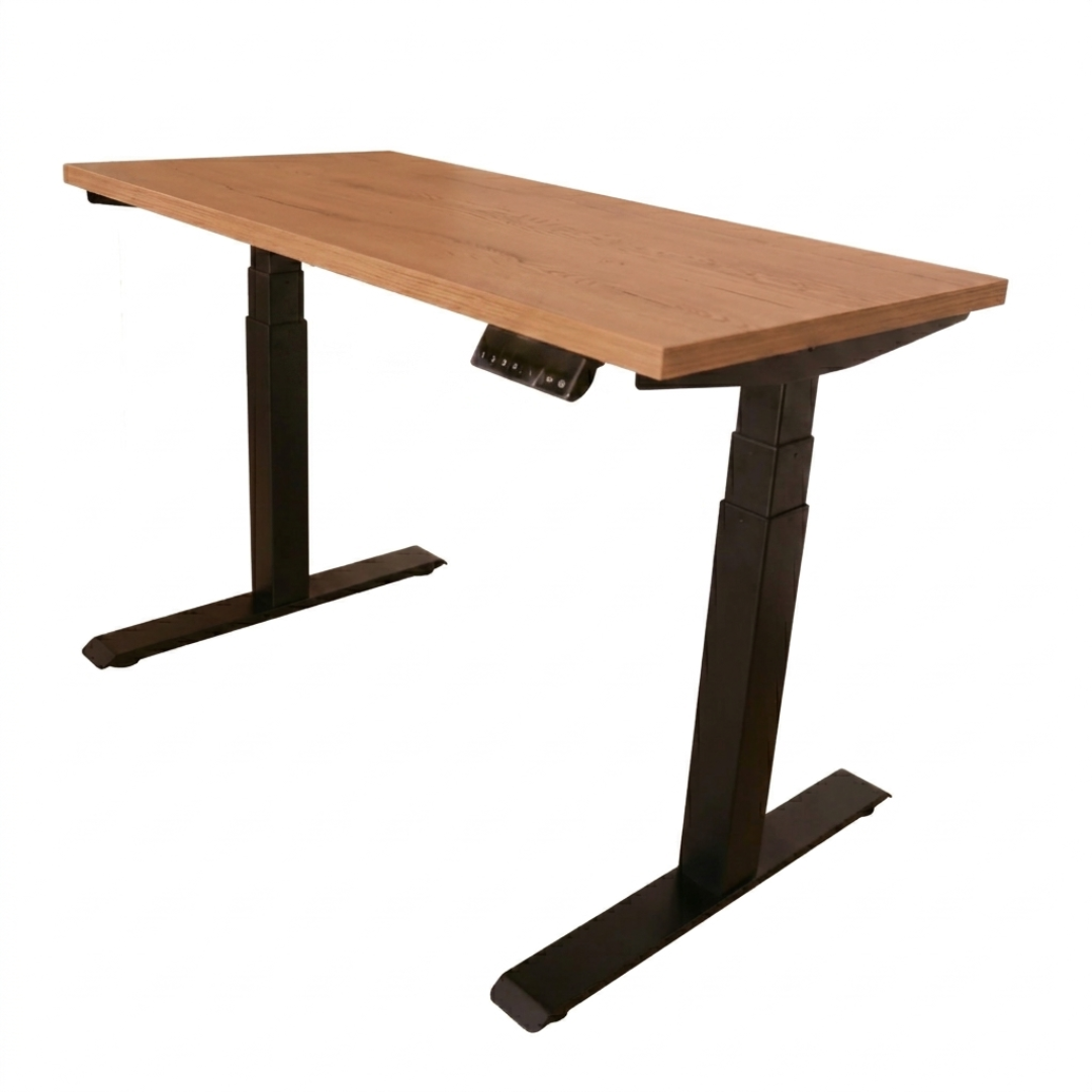 ESCRITORIO AJUSTABLE EN ALTURA ELÉCTRICO DUALMOTOR CON TABLA DE 120X60CM
