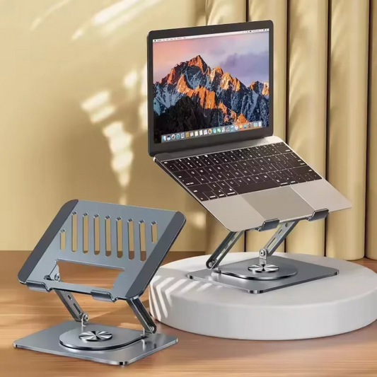 SOPORTE EN ACERO AJUSTABLE Y GIRATORIO PARA PORTÁTIL