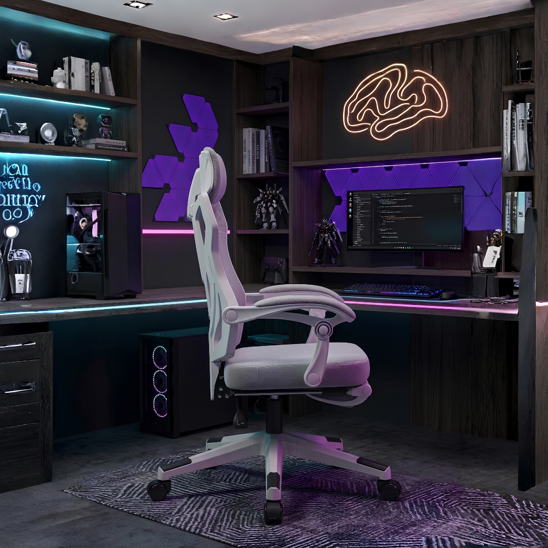 SILLA ERGONÓMICA RECLINABLE + REPOSAPIES - LYRA