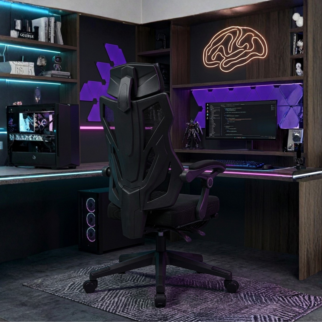 SILLA ERGONÓMICA RECLINABLE + REPOSAPIES - LYRA
