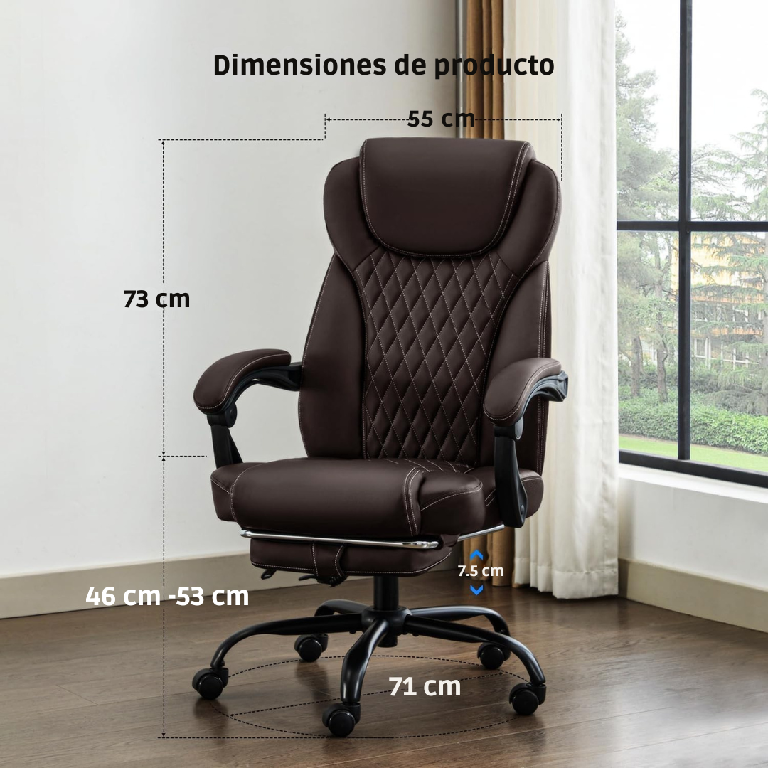 PREVENTA: SILLA ERGONÓMICA GERENCIAL PREMIUM + REPOSAPIES - KRONOS