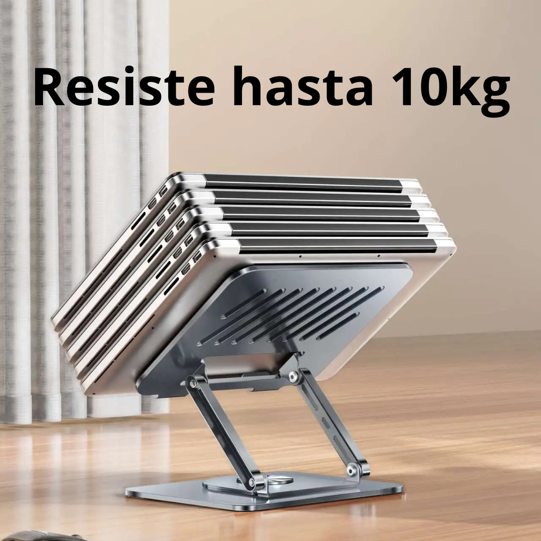 SOPORTE EN ACERO AJUSTABLE Y GIRATORIO PARA PORTÁTIL