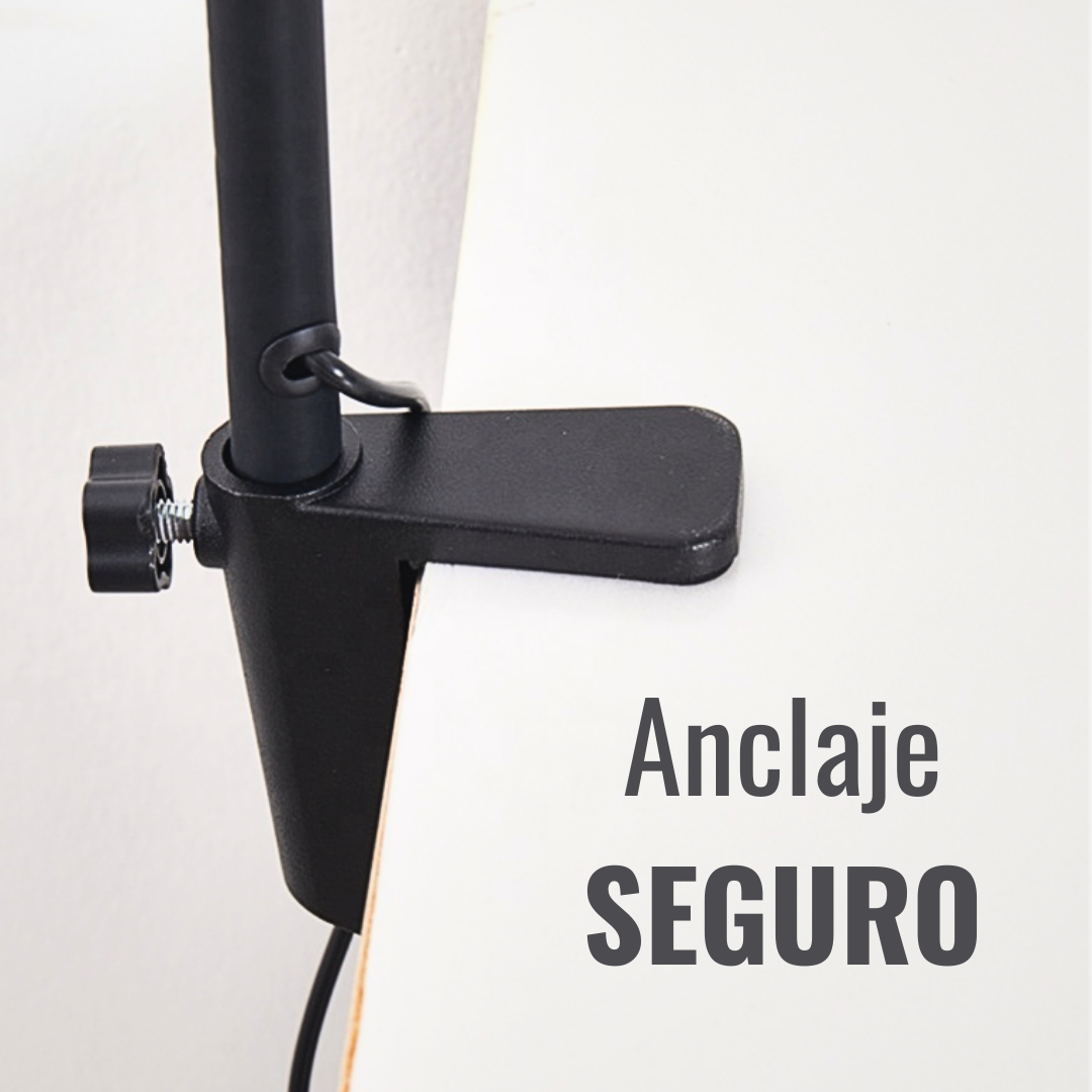 LÁMPARA LATERAL PARA ESCRITORIO CON BRAZO FLEXIBLE