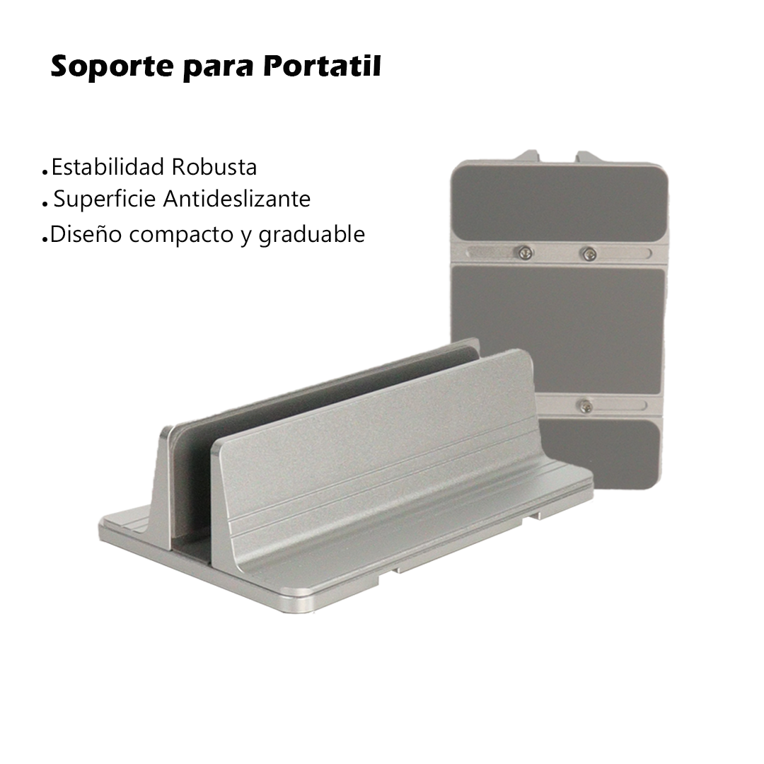 Soporte metálico para portátil