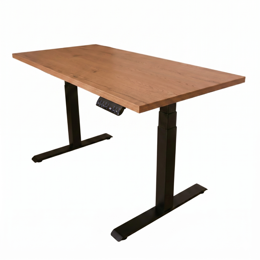 ESCRITORIO AJUSTABLE EN ALTURA ELÉCTRICO DUALMOTOR CON TABLA DE 140X70CM