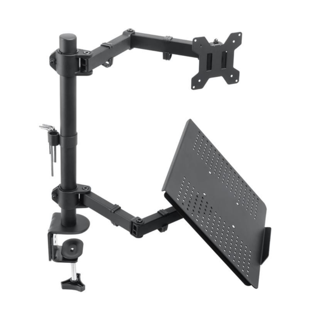SOPORTE BASE PARA UN MONITOR Y UN PORTÁTIL PARA ESCRITORIO