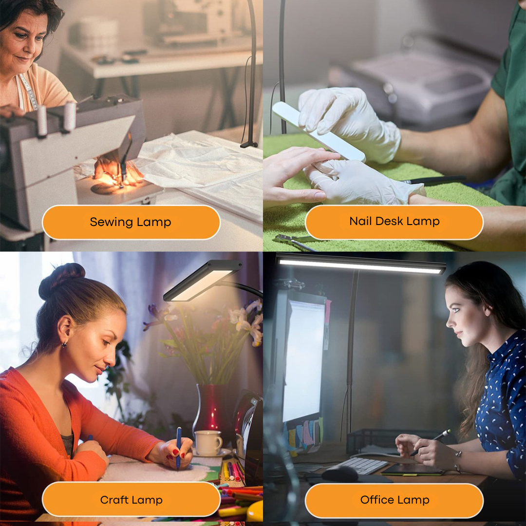 LÁMPARA LED PARA ESCRITORIO CON BRAZO FLEXIBLE
