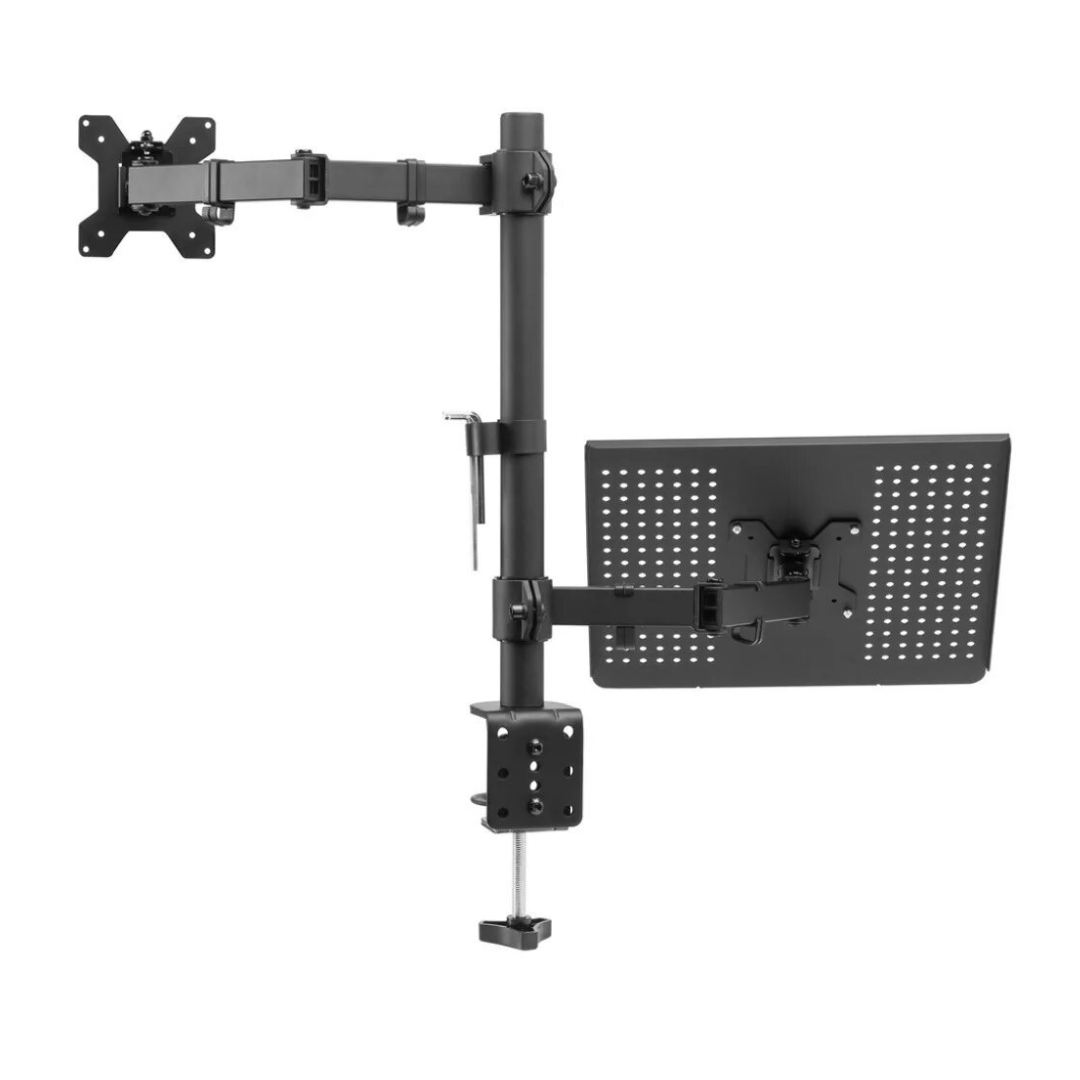 SOPORTE BASE PARA UN MONITOR Y UN PORTÁTIL PARA ESCRITORIO