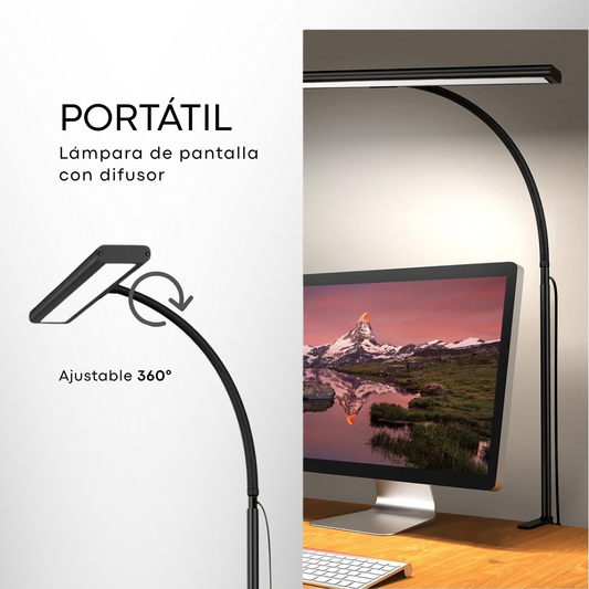LÁMPARA LED PARA ESCRITORIO CON BRAZO FLEXIBLE
