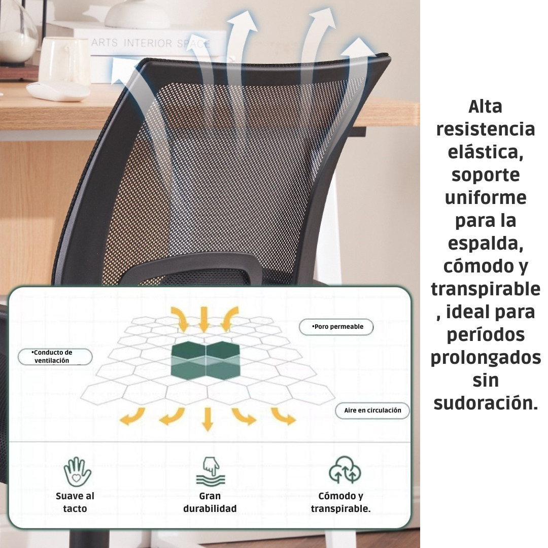 SILLA ESCRITORIO EJECUTIVA ERGONÓMICA - AMBAR
