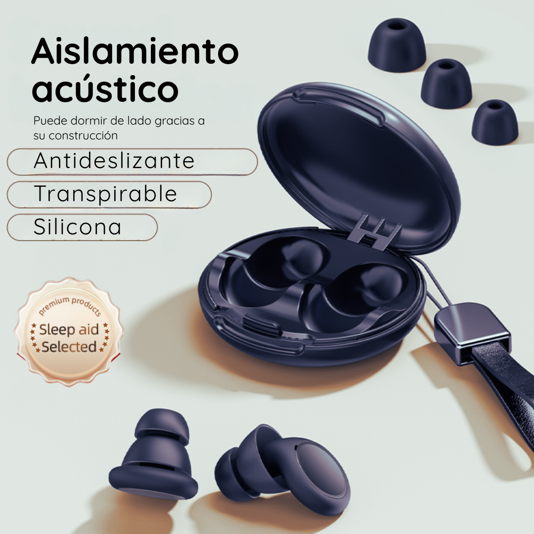 Tapones Oídos Antiruido Cancelación Sonido Dormir Viajar