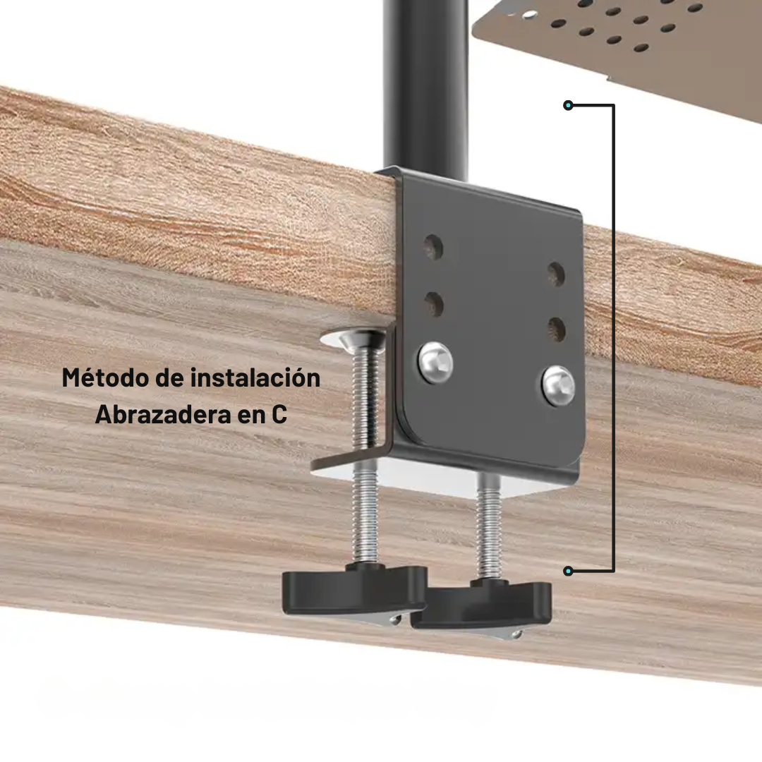 SOPORTE BASE PARA UN MONITOR Y UN PORTÁTIL PARA ESCRITORIO