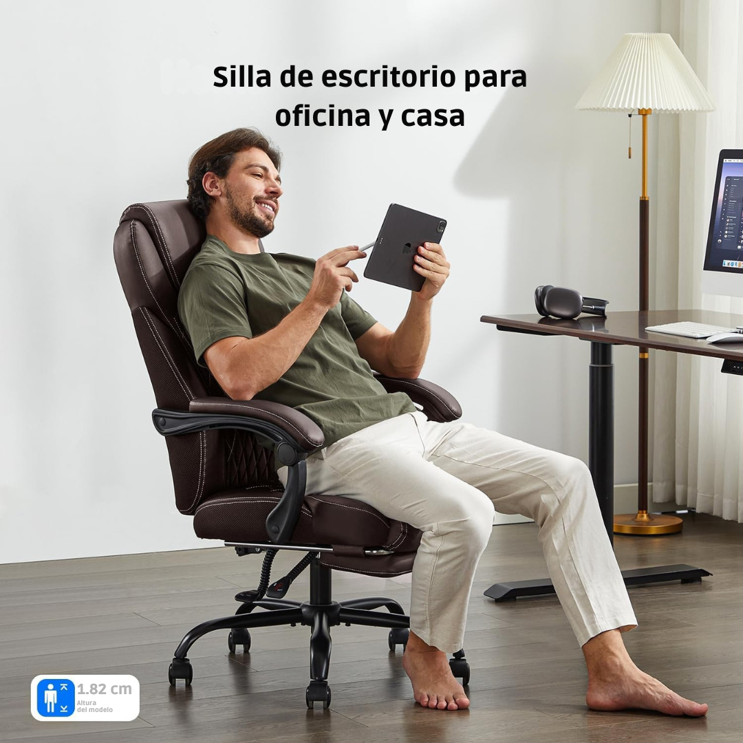 PREVENTA: SILLA ERGONÓMICA GERENCIAL PREMIUM + REPOSAPIES - KRONOS