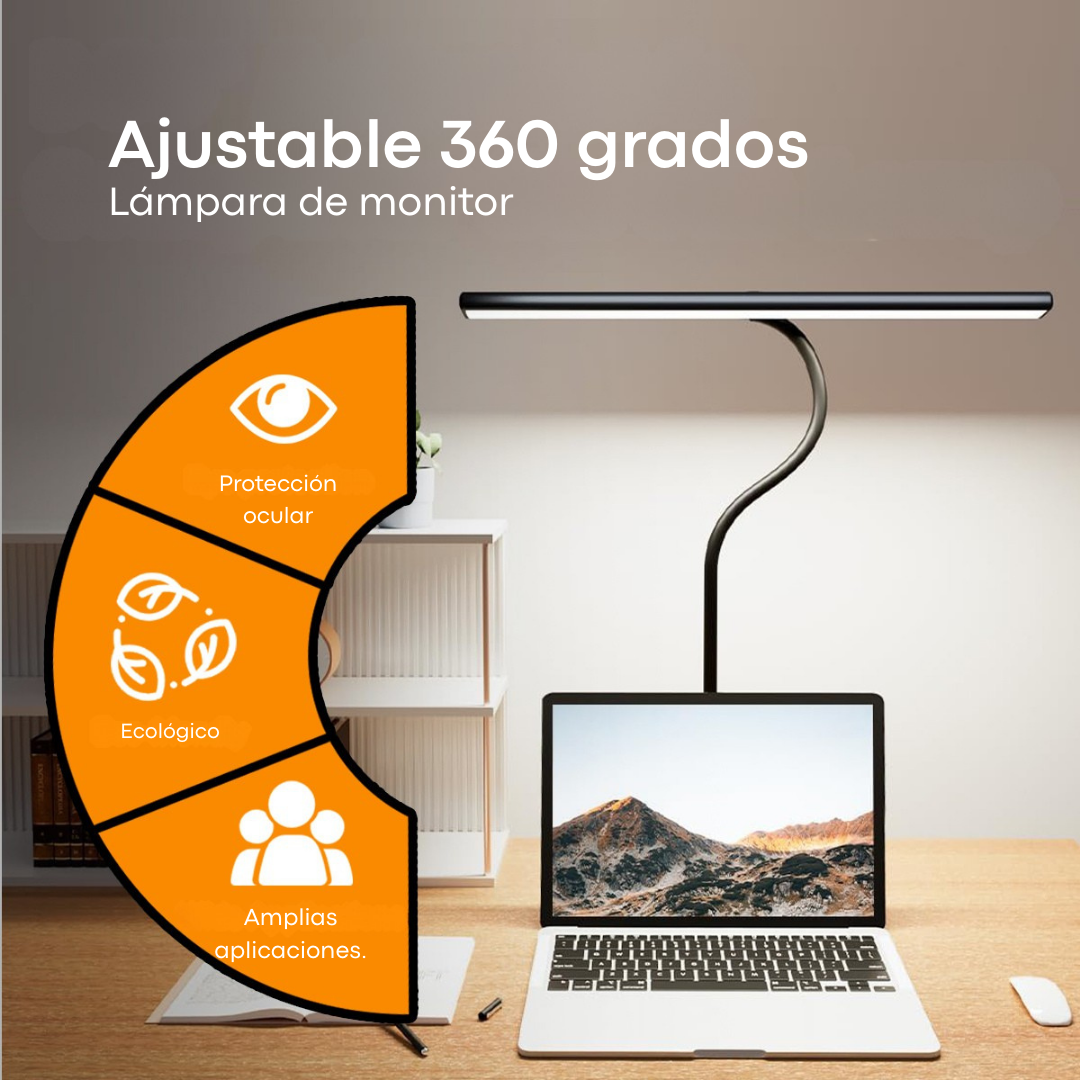 LÁMPARA LED PARA ESCRITORIO CON BRAZO FLEXIBLE