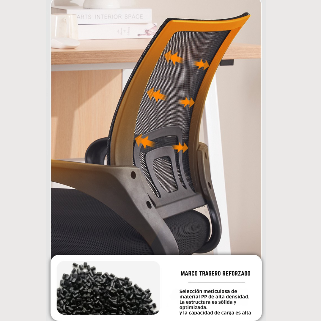 SILLA ESCRITORIO EJECUTIVA ERGONÓMICA - AMBAR
