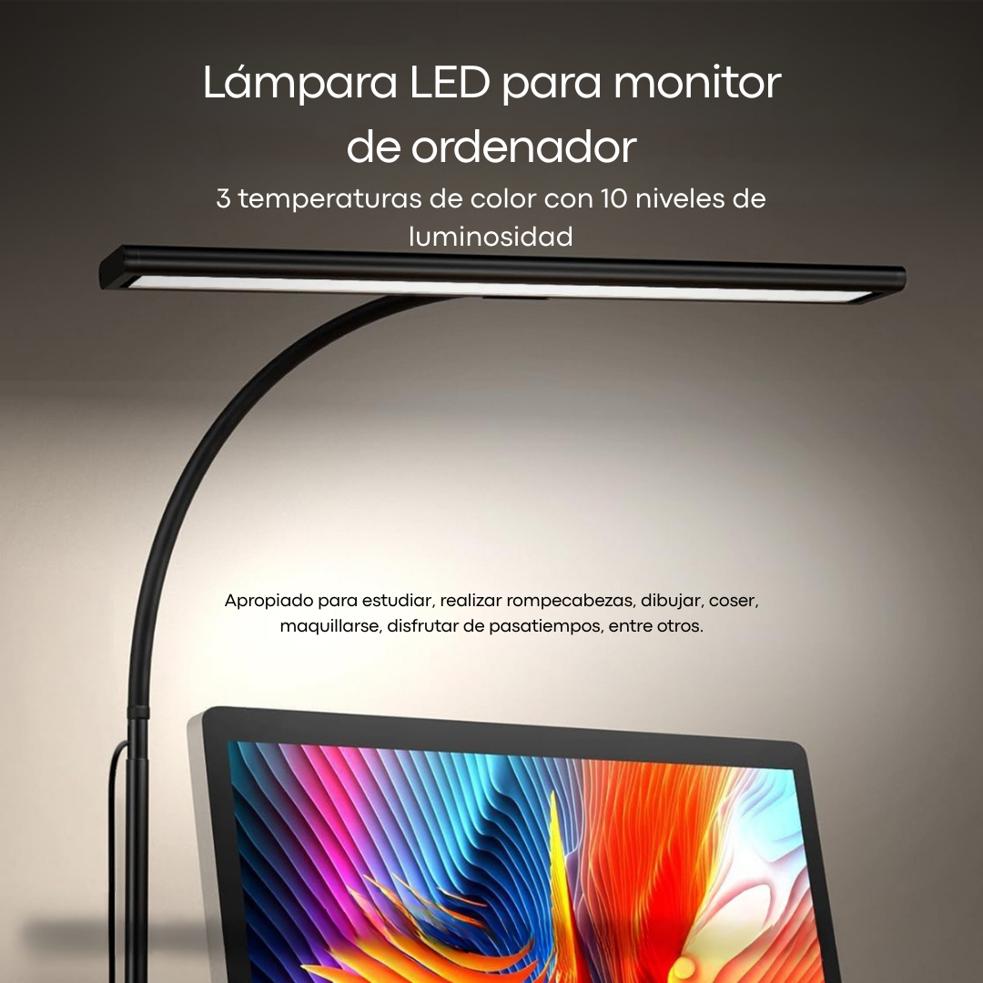 LÁMPARA LED PARA ESCRITORIO CON BRAZO FLEXIBLE