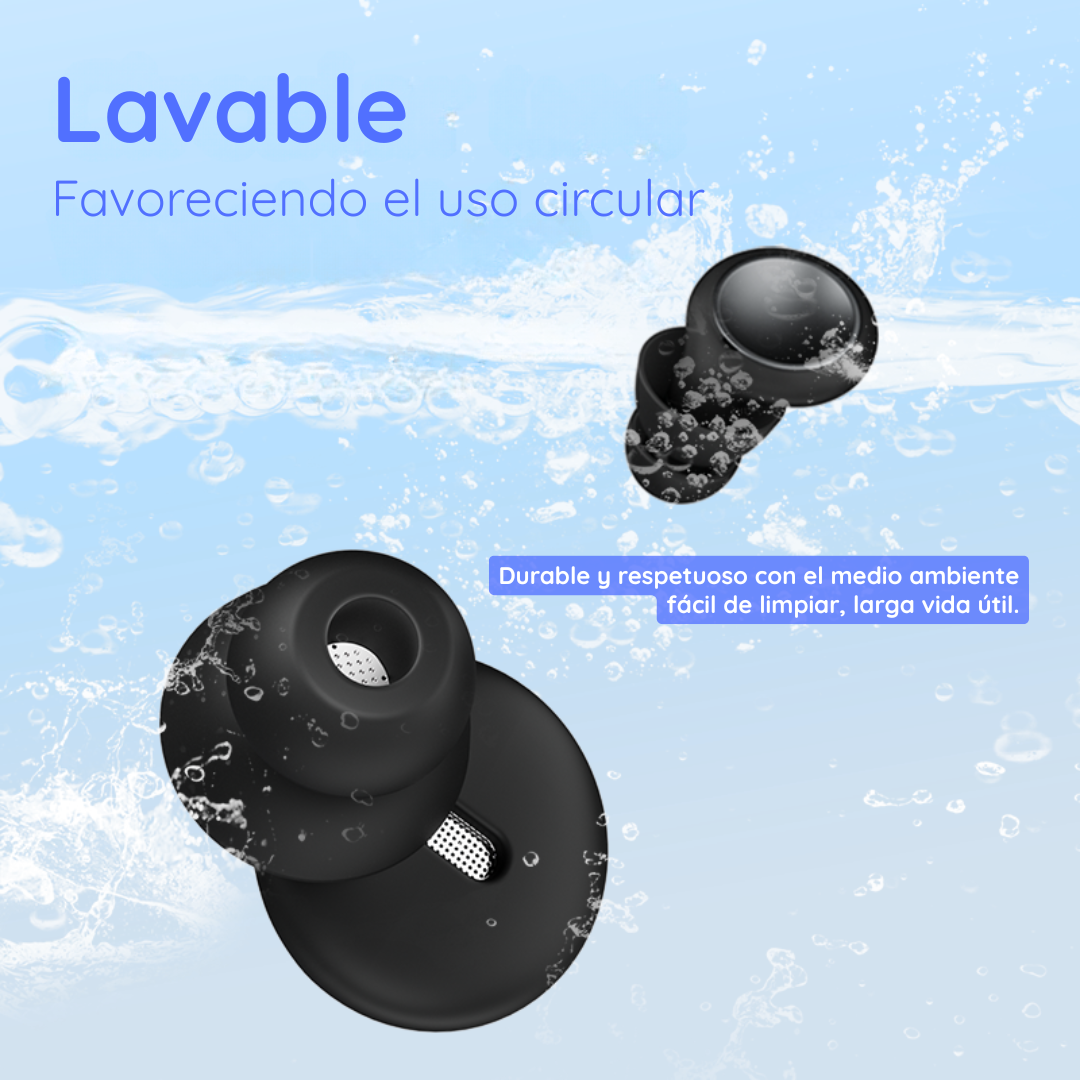 Tapones Oídos Antiruido Cancelación Sonido Dormir Viajar