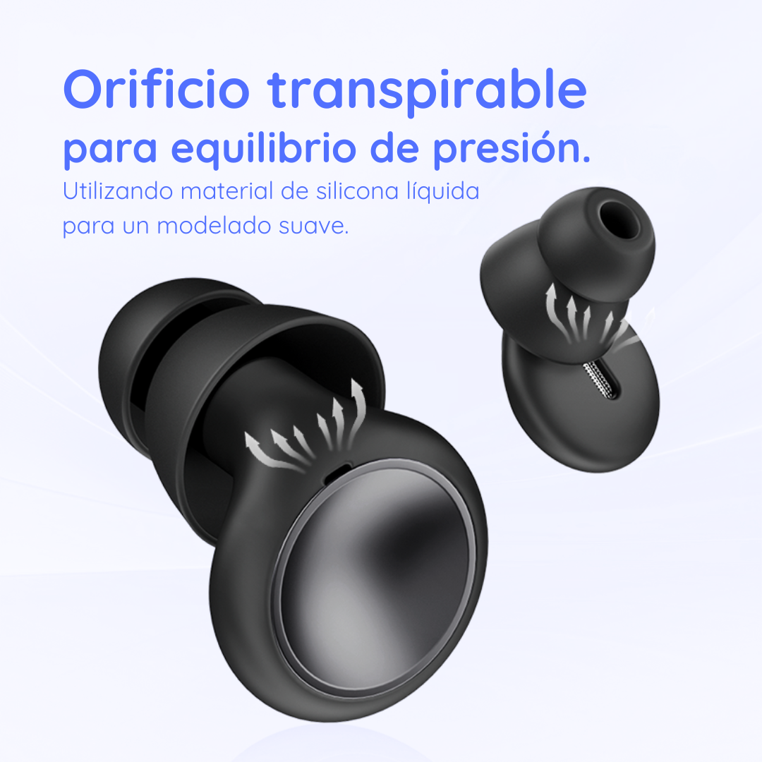 Tapones Oídos Antiruido Cancelación Sonido Dormir Viajar