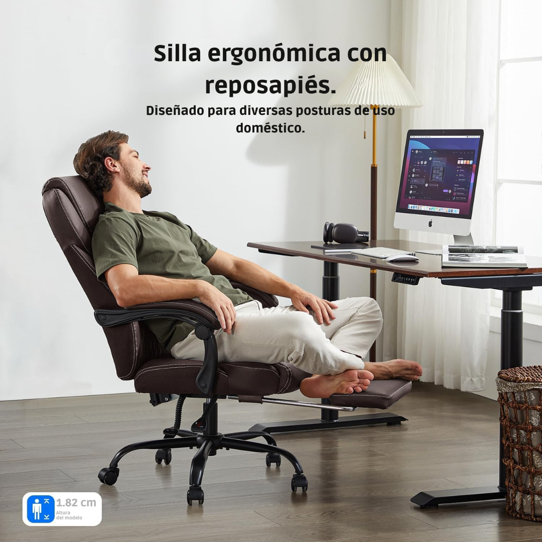 PREVENTA: SILLA ERGONÓMICA GERENCIAL PREMIUM + REPOSAPIES - KRONOS