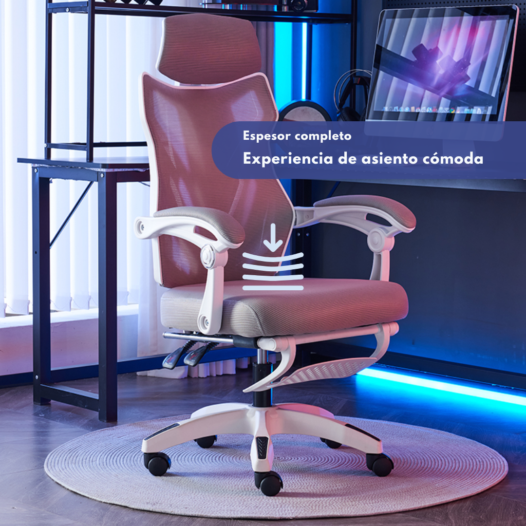 PREVENTA: SILLA ERGONÓMICA RECLINABLE + REPOSAPIES - LYRA
