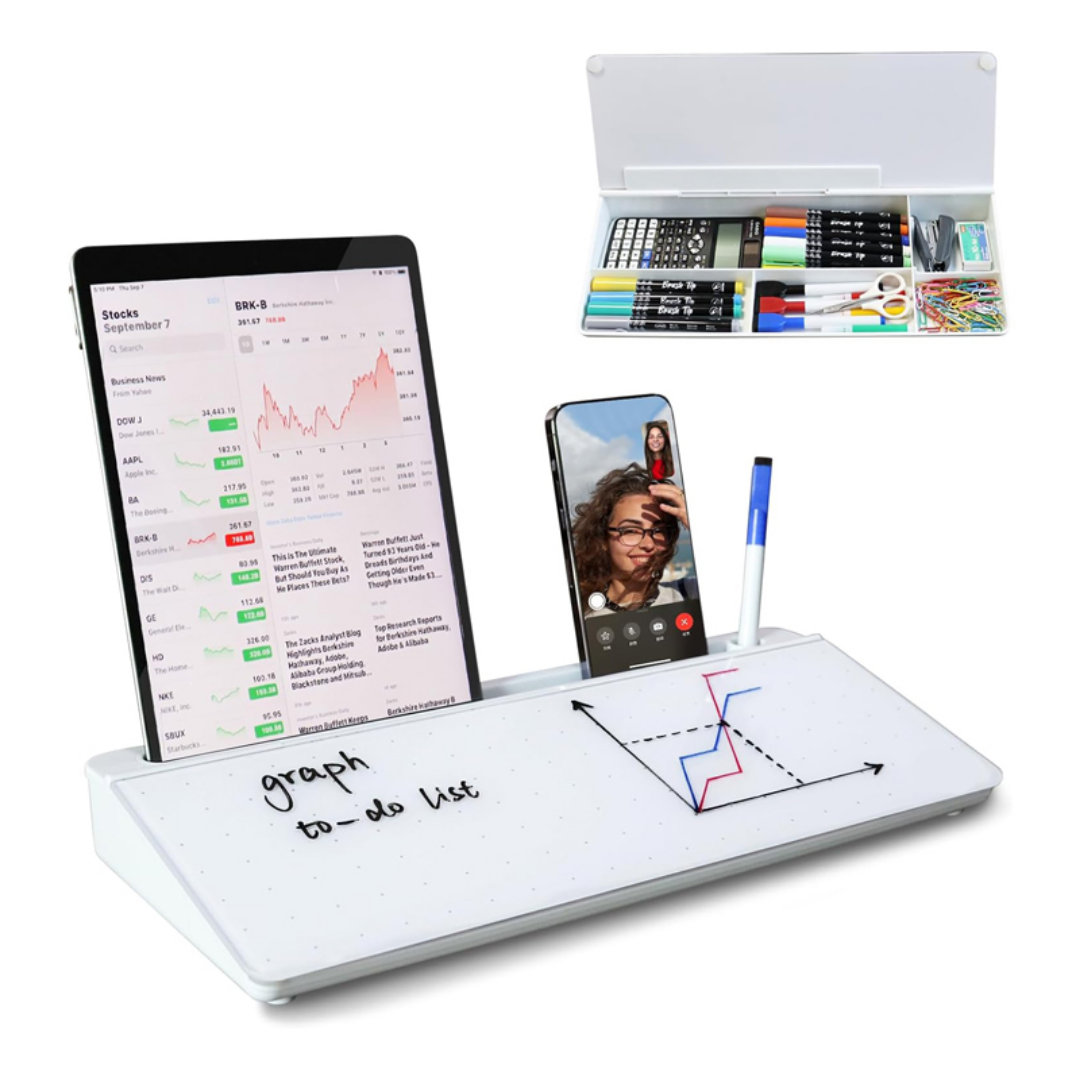 Tablero Mini Escritorio Acrílico Productividad + Organizador