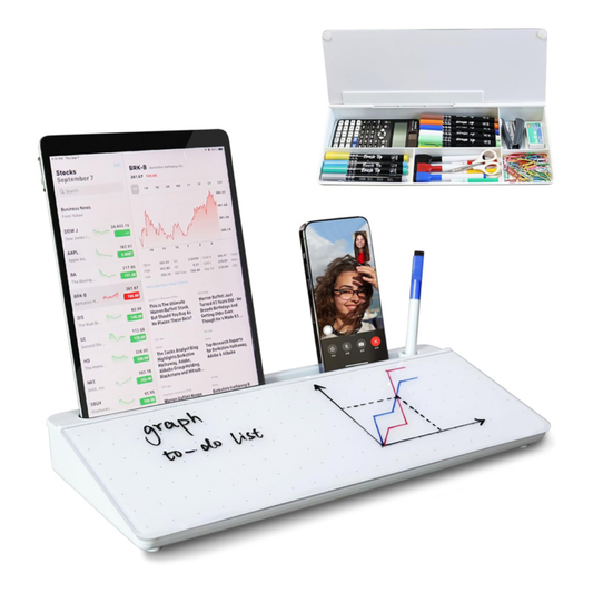 Tablero Mini Escritorio Acrílico Productividad + Organizador