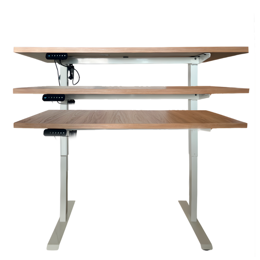 ESCRITORIO AJUSTABLE EN ALTURA ELÉCTRICO 1-MOTOR CON TABLA DE 120X60CM
