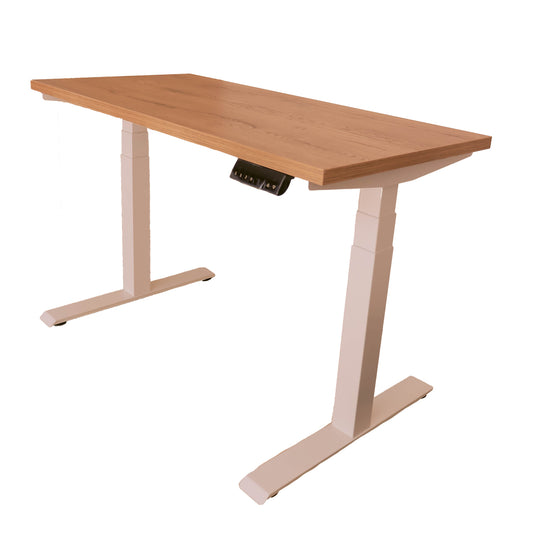 ESCRITORIO AJUSTABLE EN ALTURA ELÉCTRICO DUALMOTOR CON TABLA DE 120X60CM