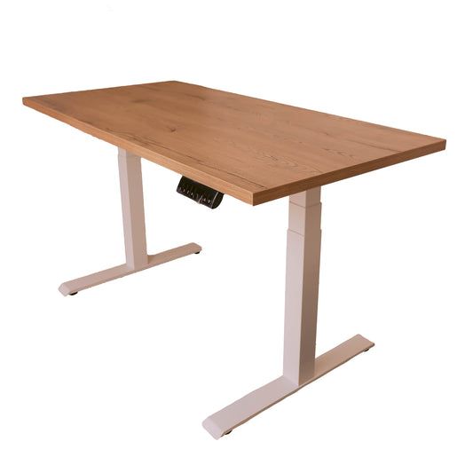 ESCRITORIO AJUSTABLE EN ALTURA ELÉCTRICO DUALMOTOR CON TABLA DE 140X70CM