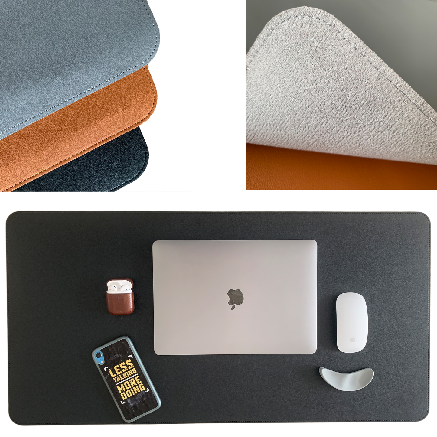 DESKPAD EN CUERO VEGANO 40X80 CM
